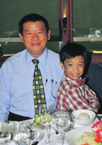 Billy Ng with son, Jia Jian