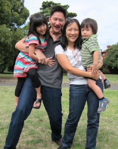 Steven Chia with wife, Tania, daughter Lucy, 6, and son, Joshua, 2